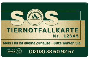 Tiernotfallkarte - Mein Tier ist alleine Zuhause