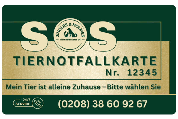 Tiernotfallkarte - Mein Tier ist alleine Zuhause